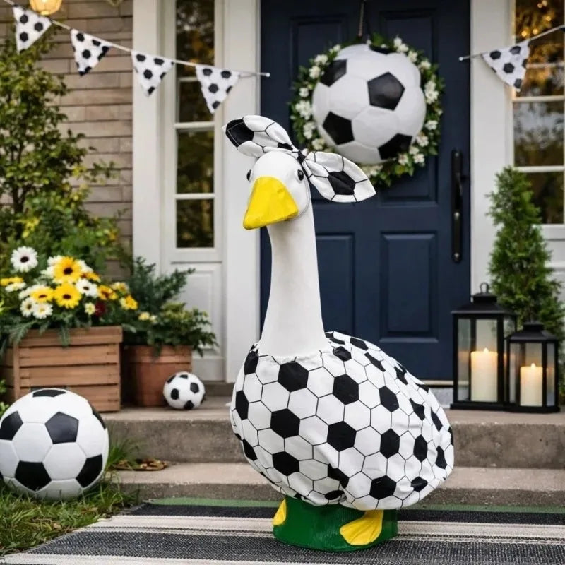 Football Theme Porch Goose Costume – Lawn Garden Outfit Garden Goose Costume Nixie