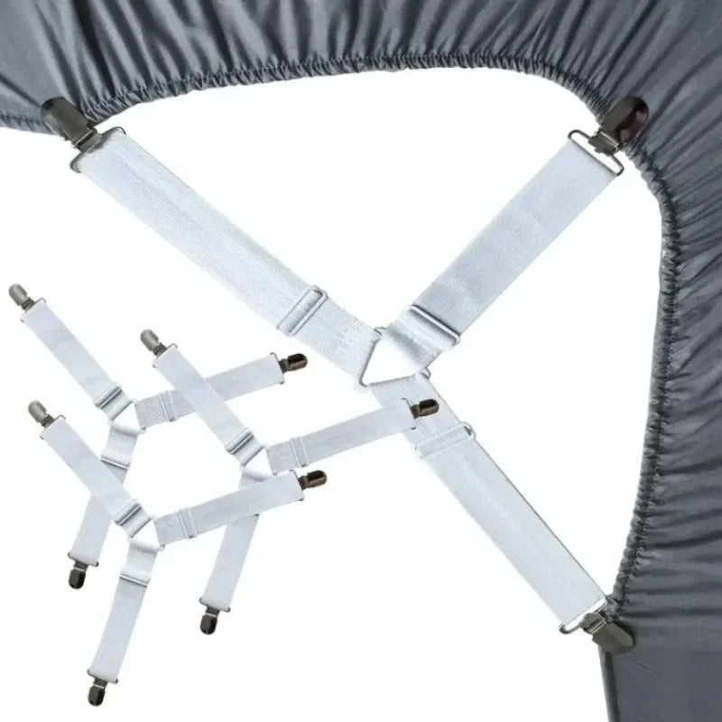 4-Pack Adjustable Elastic Sheet & Tablecloth Holder Clips