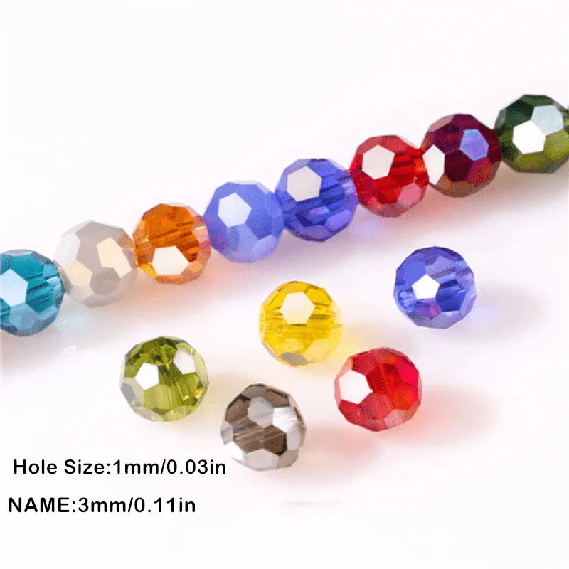 Colorful Faceted Crystal Glass Beads – DIY Jewelry Making