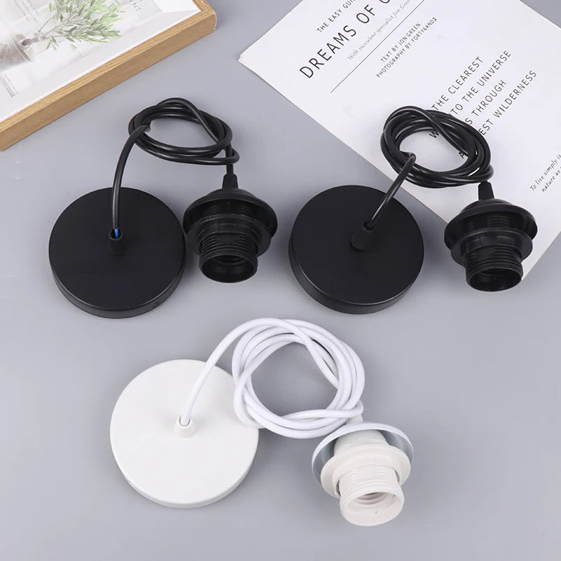 Retro E27 Pendant Lamp Holder Socket with Hanging Wire 1m/1.5m