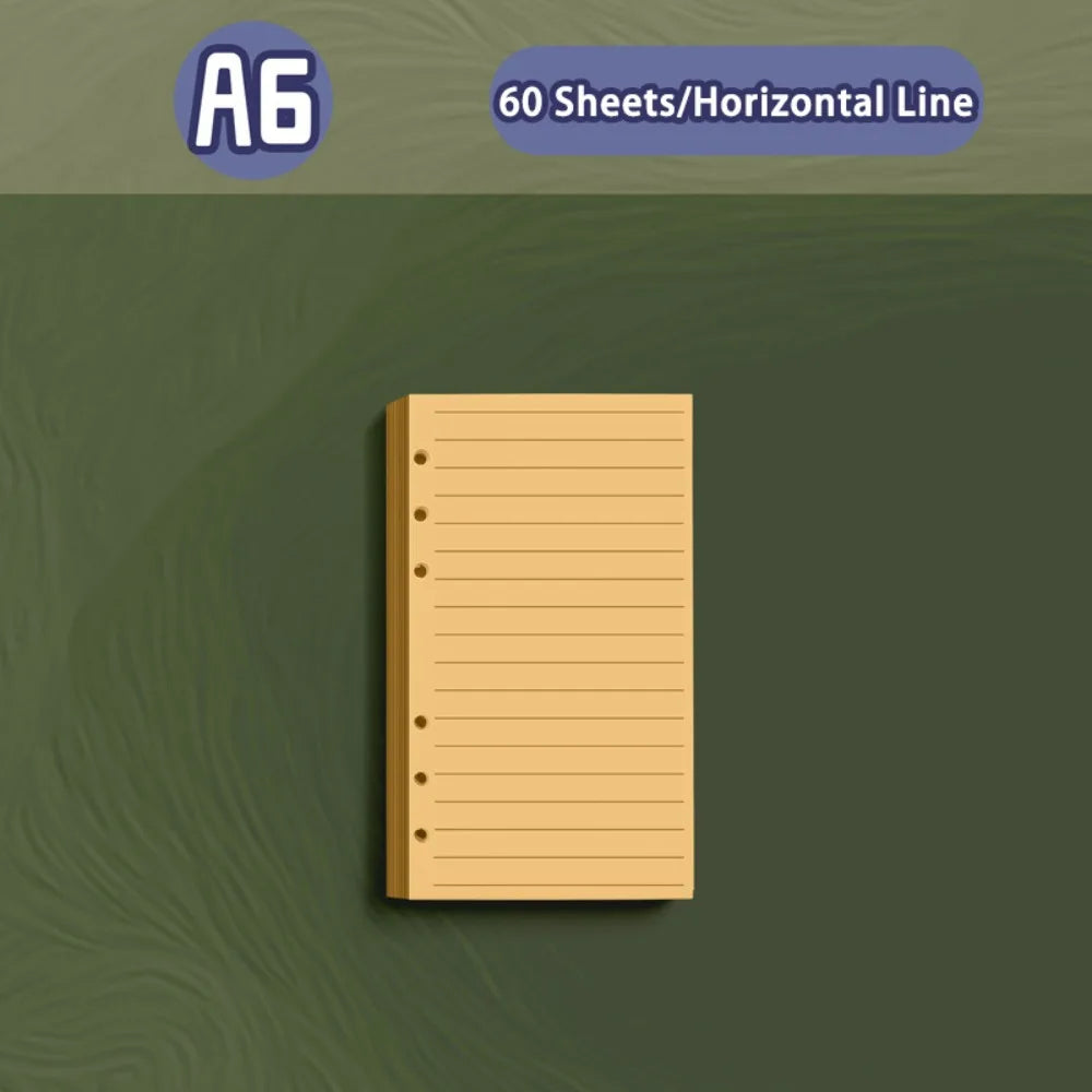 Vintage A5/A6 PU Leather Loose-Leaf Notebook Travel Journal