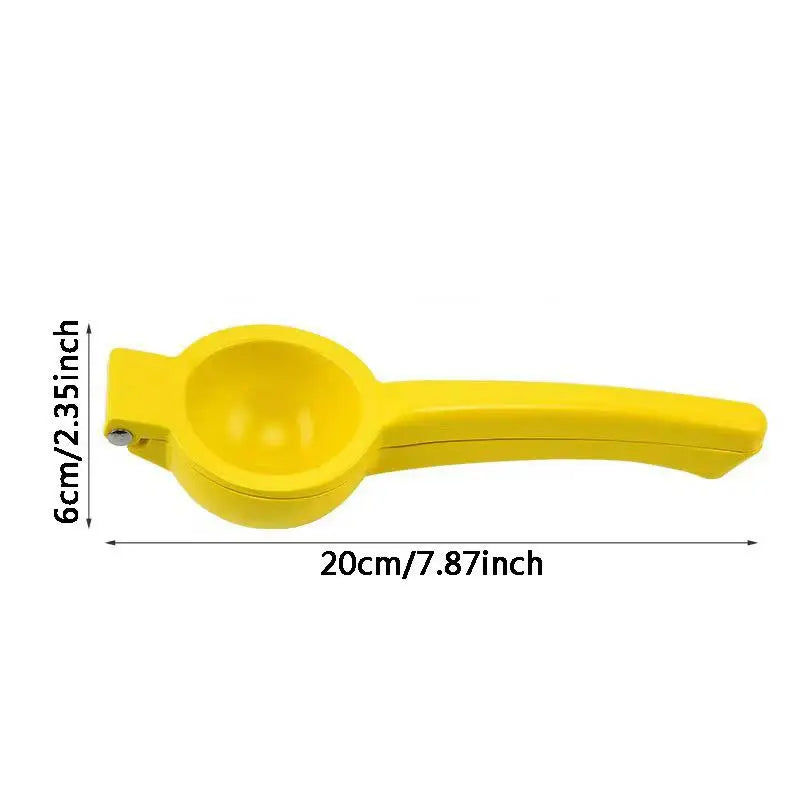 Aluminum Manual Lemon Squeezer – Portable Citrus Juicer Manual Citrus Juicer Nixie Yellow
