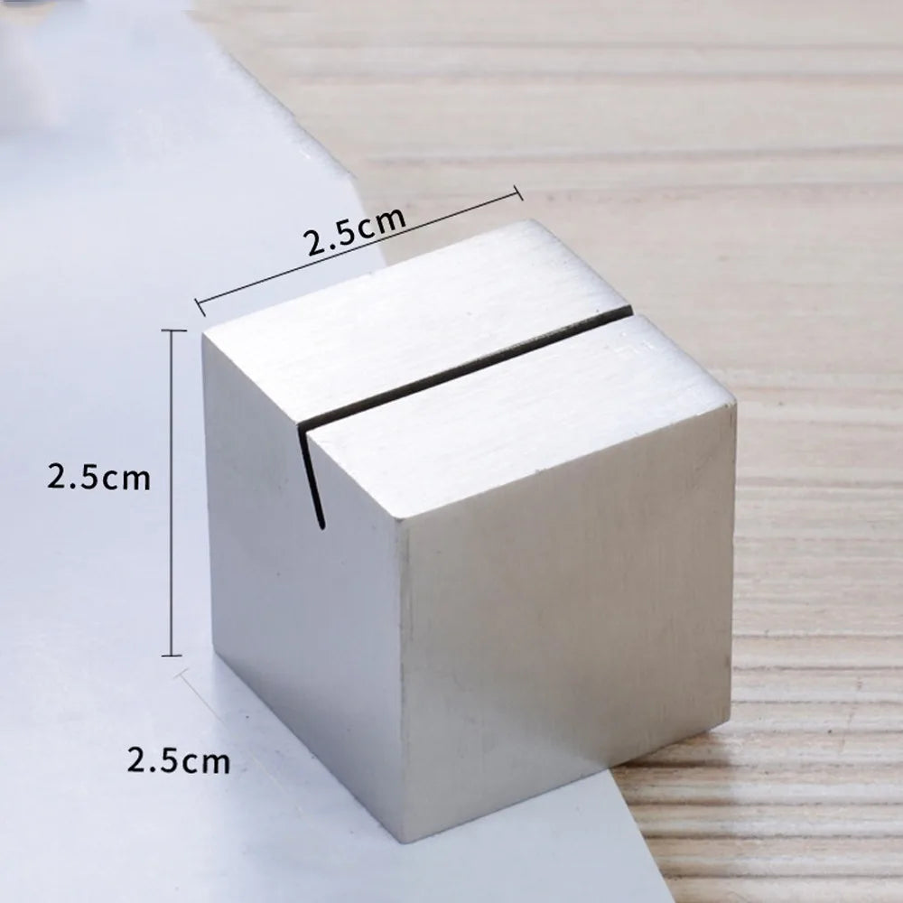 Stainless Steel Table Place Card & Menu Sign Holder Stand