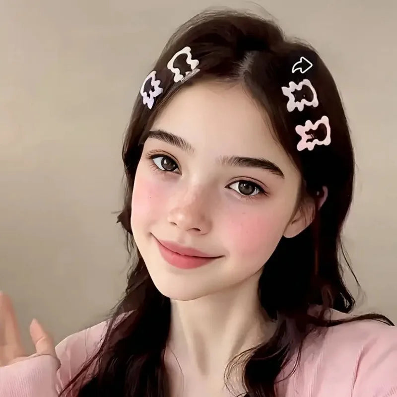Girls' Pink Heart & Bow Hair Clips – Mixed Pack 10/20/30pcs