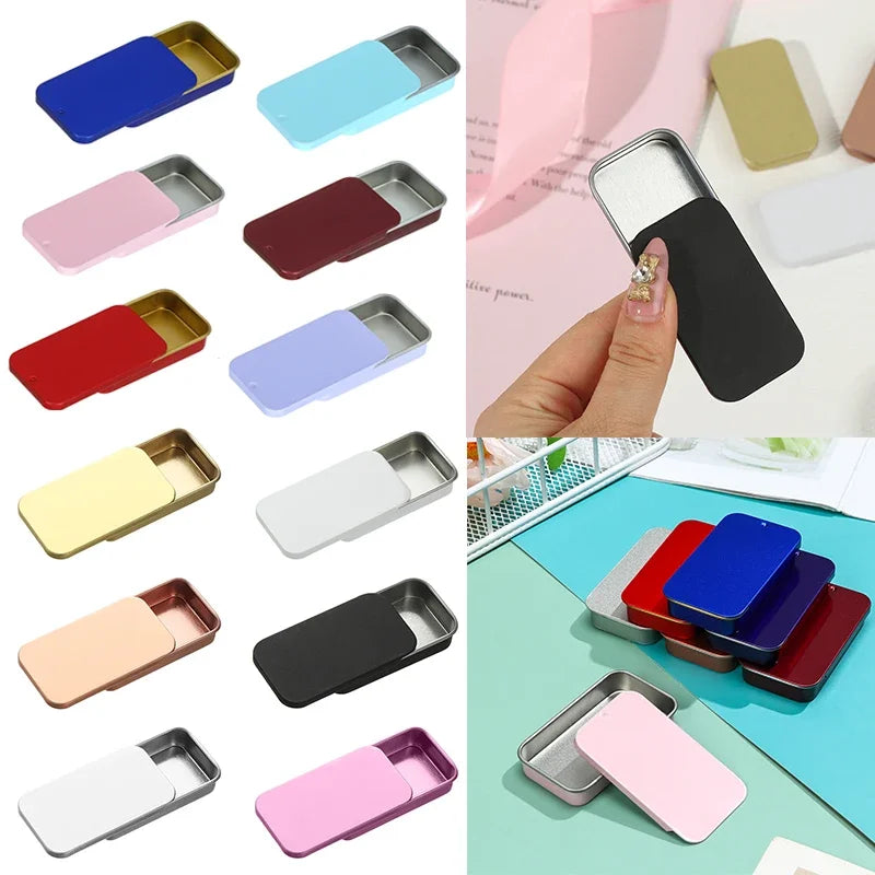 Mini Tinplate Push-Pull Storage Tin – Jewelry & Mints Box