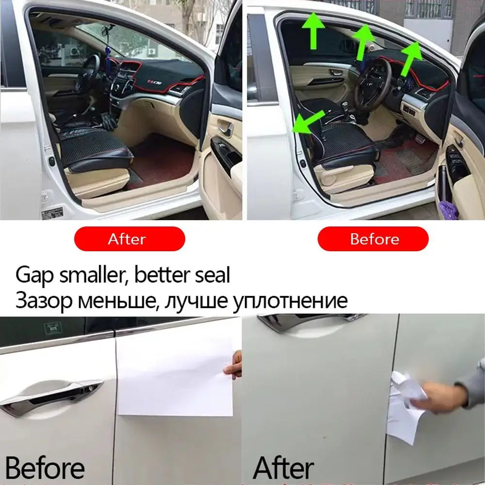 B Shape Rubber Car Door Seal Strip 5M/10M Weatherstripping Car Door Seal Strip Nixie