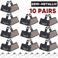 BUCKLOS MTB Hydraulic Disc Brake Pads – B01S Semi-Metal Disc Brake Pads Nixie Semi-Metal 10Pairs