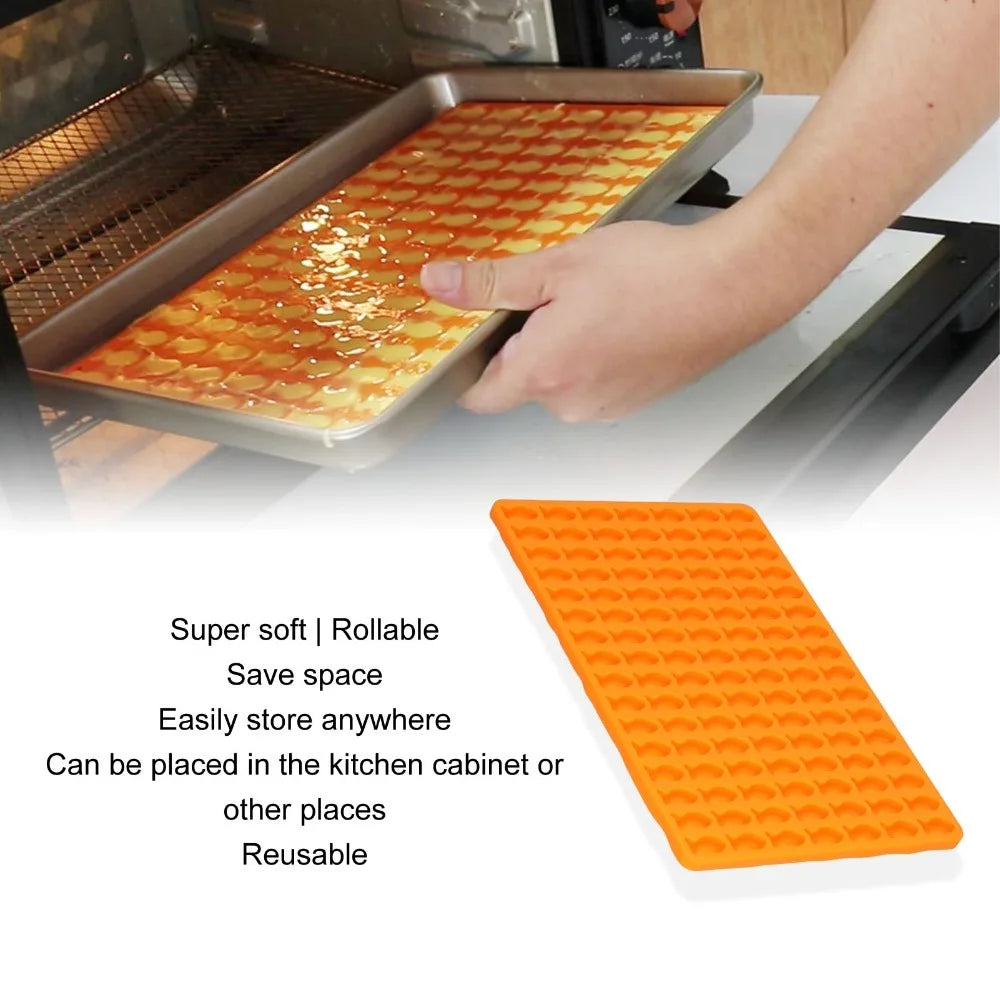 Silicone Fish Shape Dog Biscuit Mold – 112 Holes, Non-Stick Dog Treat Mold Nixie