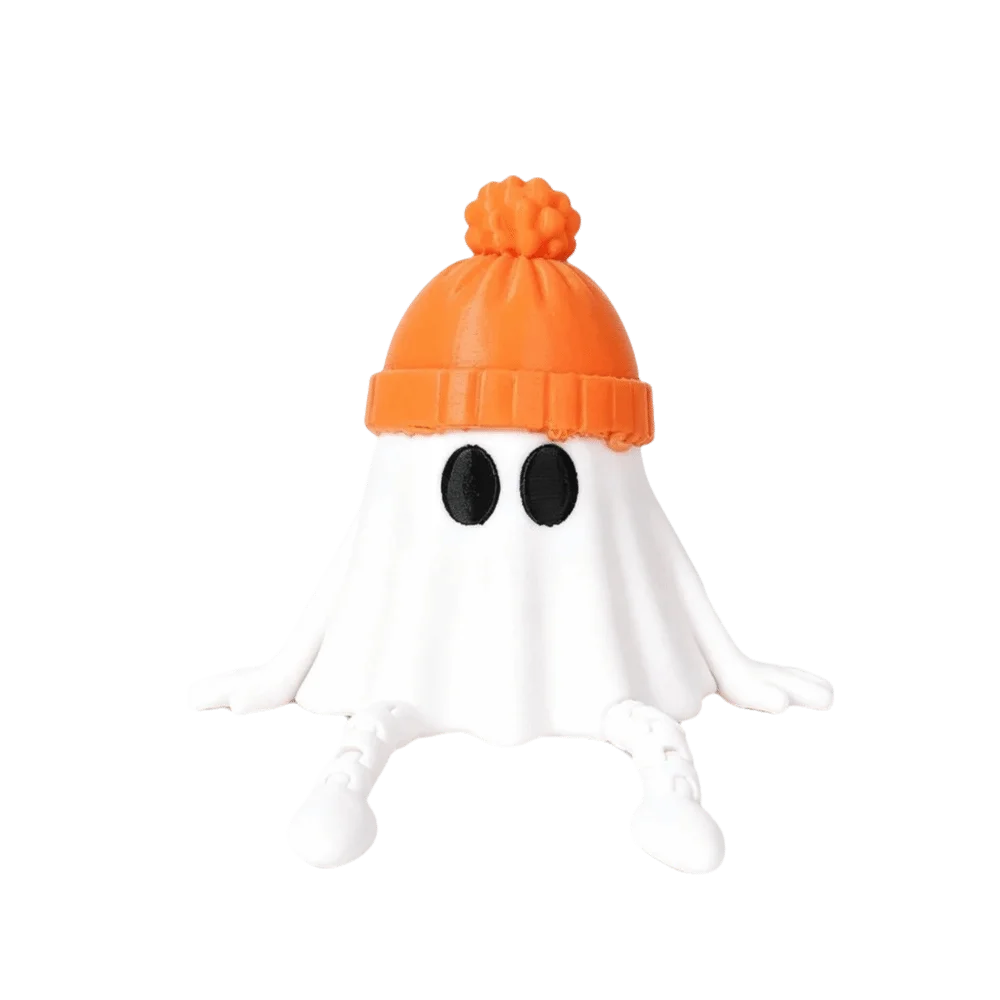3D Printed Ghost Figurine – Articulated Movable Joints Decor Halloween Figurine Nixie Style-2