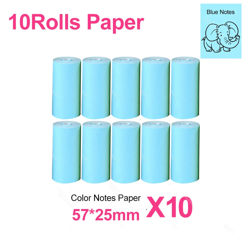 Mini Pocket Printer Thermal Paper Rolls – Kids Camera 6 & 10 Pack