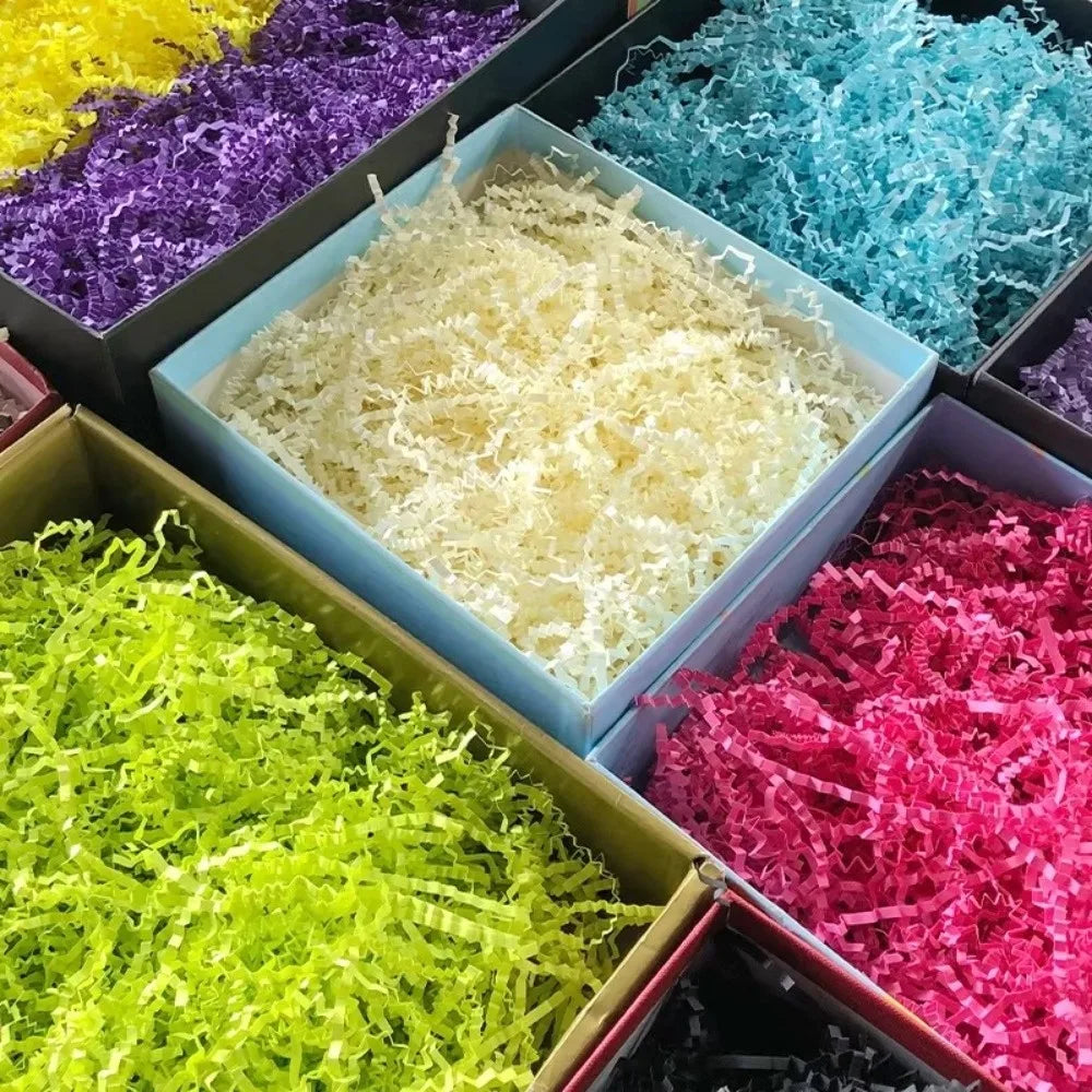Colorful Shredded Raffia Paper – Gift Basket & Party Filler