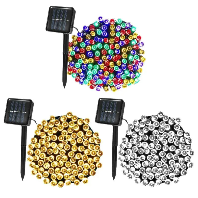 12M 100 LED Solar String Lights Outdoor Waterproof Fairy Lights Solar String Lights Nixie