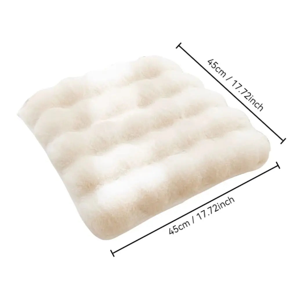 Plush Square Chair Seat Pad – Non-Slip Thickened Cotton Cushion Chair Seat Cushion Nixie