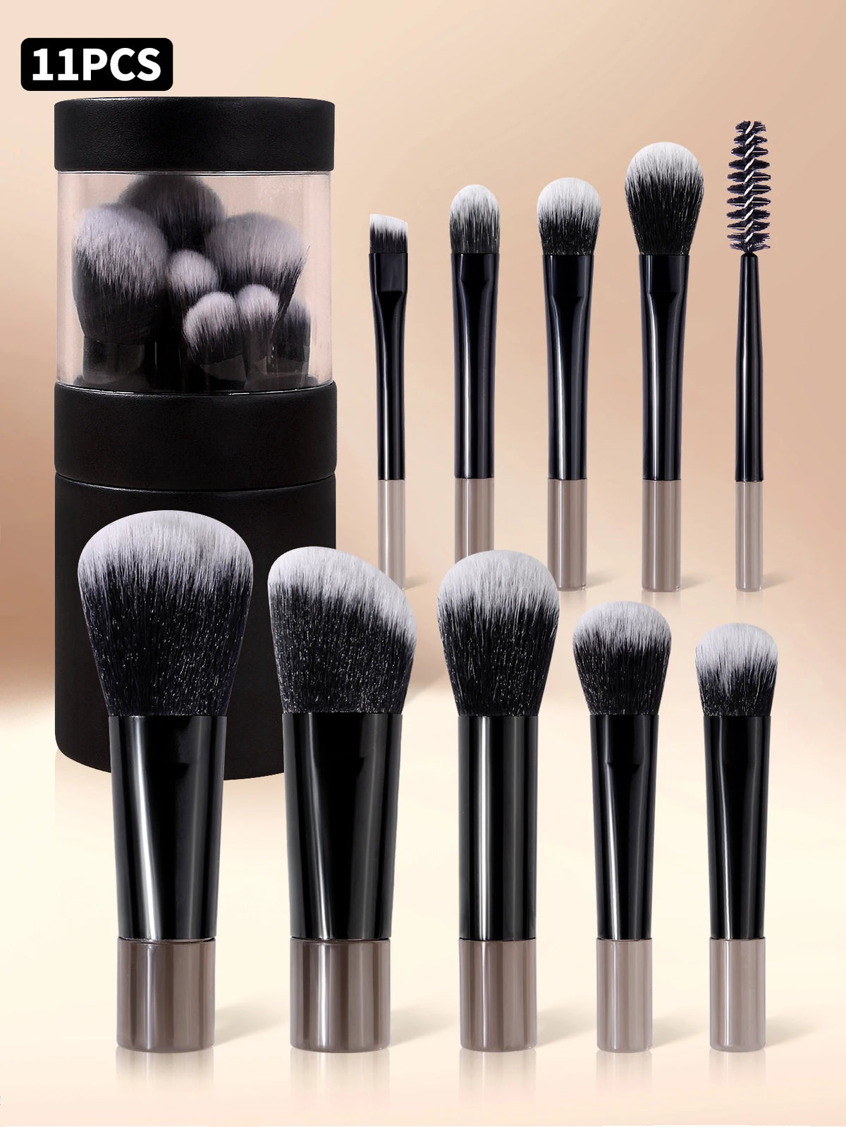 10-Piece Mini Makeup Brush Set with Travel Bag | Nixie Makeup Brush Set Nixie