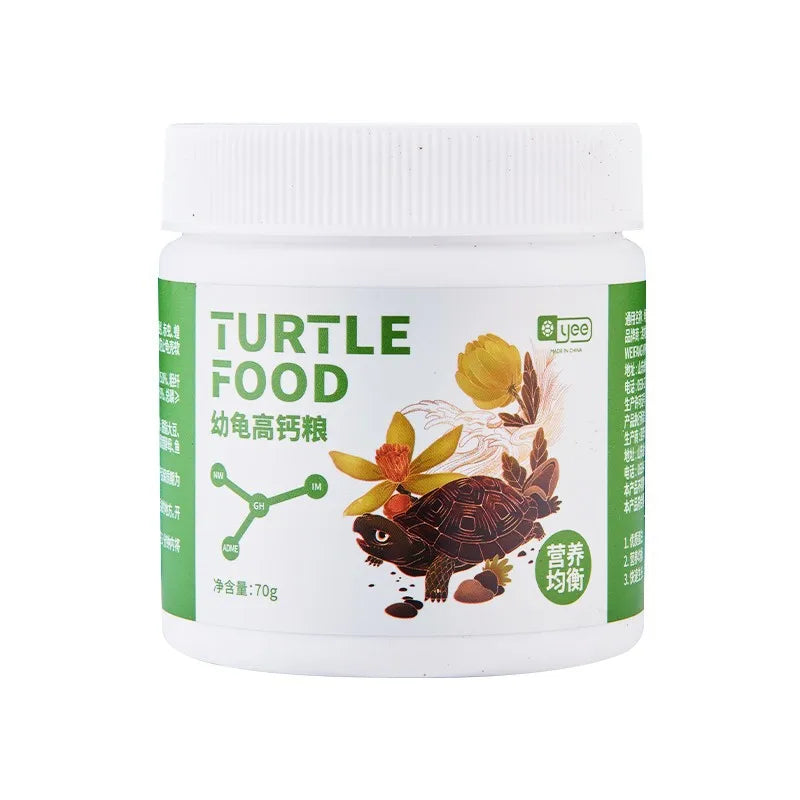Yee Turtle Food for Young & Adult Turtles – 200g Granules Turtle Food Nixie light green
