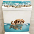 Cute Swimming Puppy Bathroom Wall Decal – Waterproof Sticker Bathroom Wall Decal Nixie Default Title