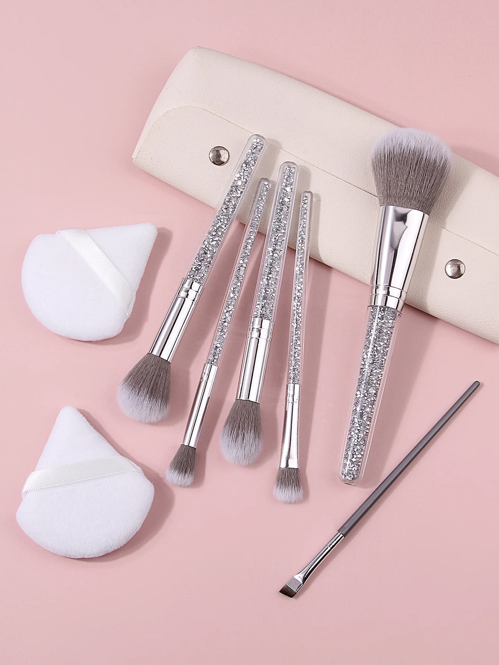 9-Piece Soft Makeup Brush Set – Foundation & Eyeshadow Blending Makeup Brush Set Nixie