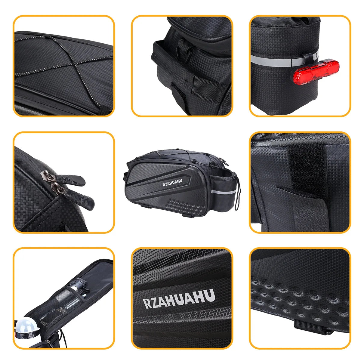 BUCKLOS Large Waterproof Bicycle Saddle Trunk Bag | Big Capacity Bicycle Trunk Bag Nixie