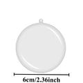 10PCS DIY Fillable Ball Ornaments – Christmas & Party Decoration Christmas Ball Ornaments Nixie 10pcs 6cm