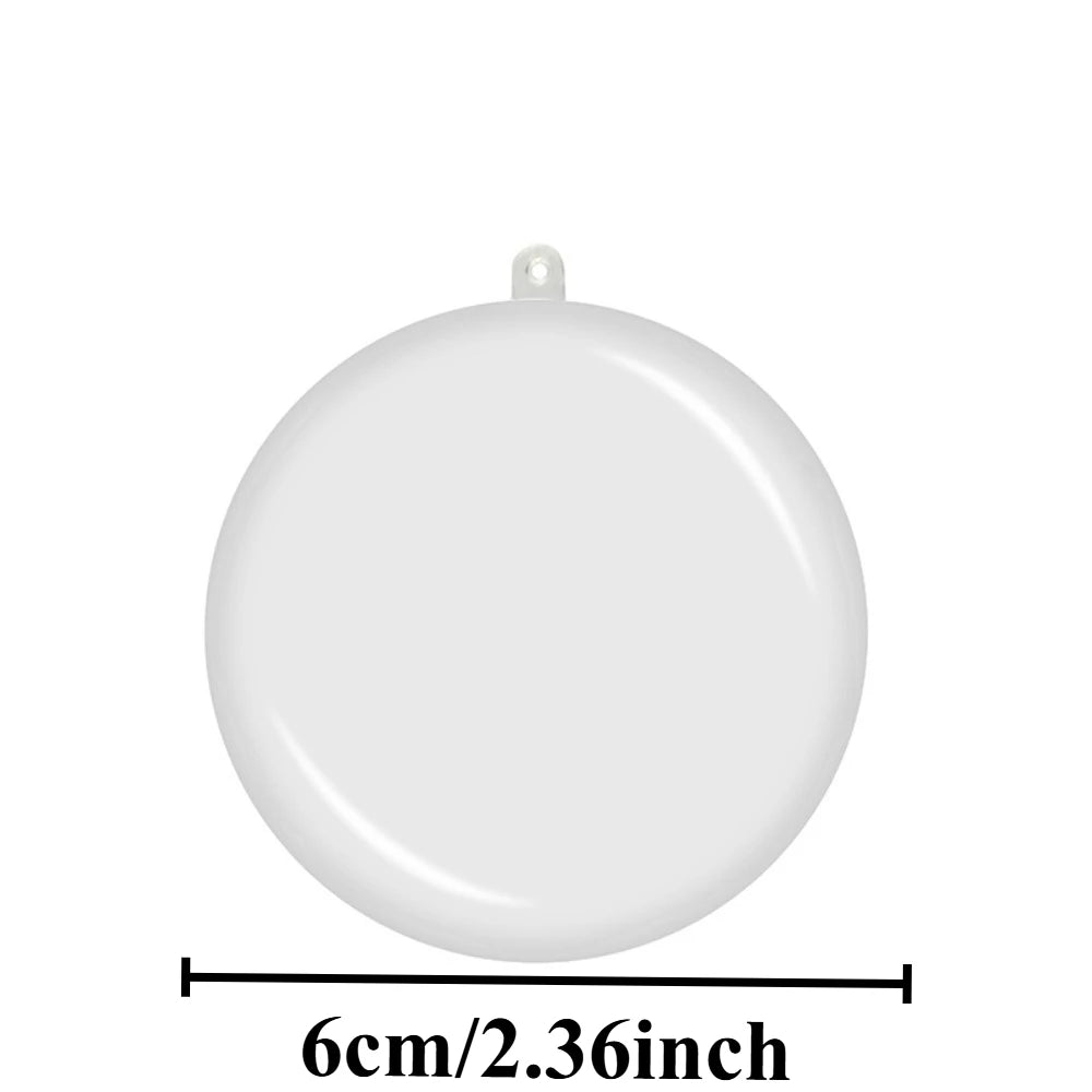 10PCS DIY Fillable Ball Ornaments – Christmas & Party Decoration Christmas Ball Ornaments Nixie 10pcs 6cm