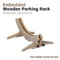 Wooden Adjustable Bike Parking Rack – Indoor Bicycle Storage Stand