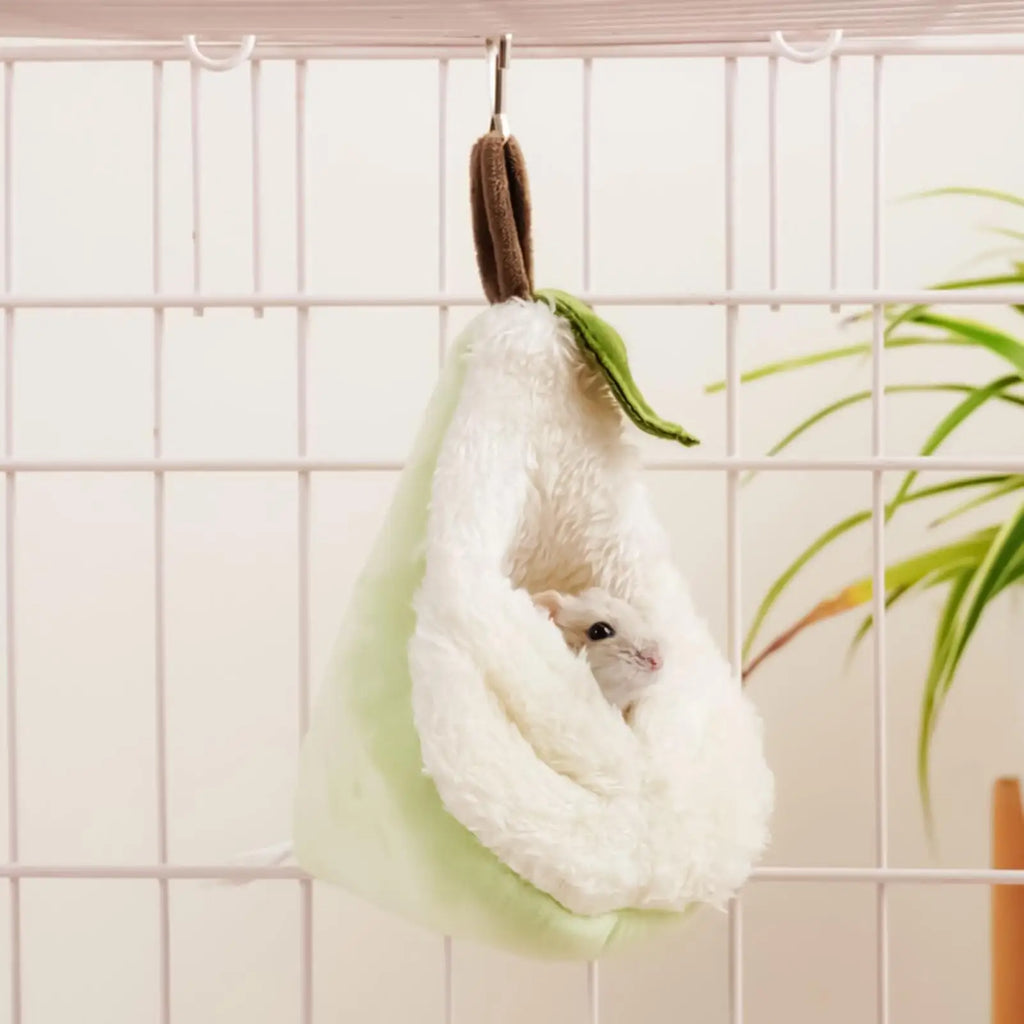 Pear-Shaped Hamster Hanging Bed | Small Pet Nest Cage Accessory