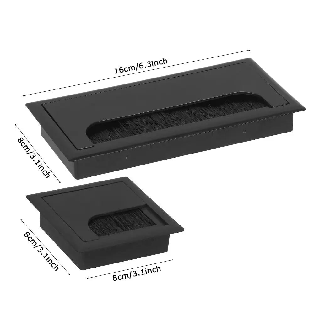 Rectangle Desk Grommet Cable Hole Cover | Wire Management Box