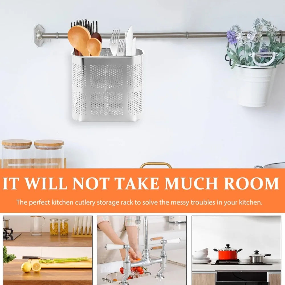 Stainless Steel Utensil Drying Basket & Chopstick Rack Utensil Drying Rack Nixie