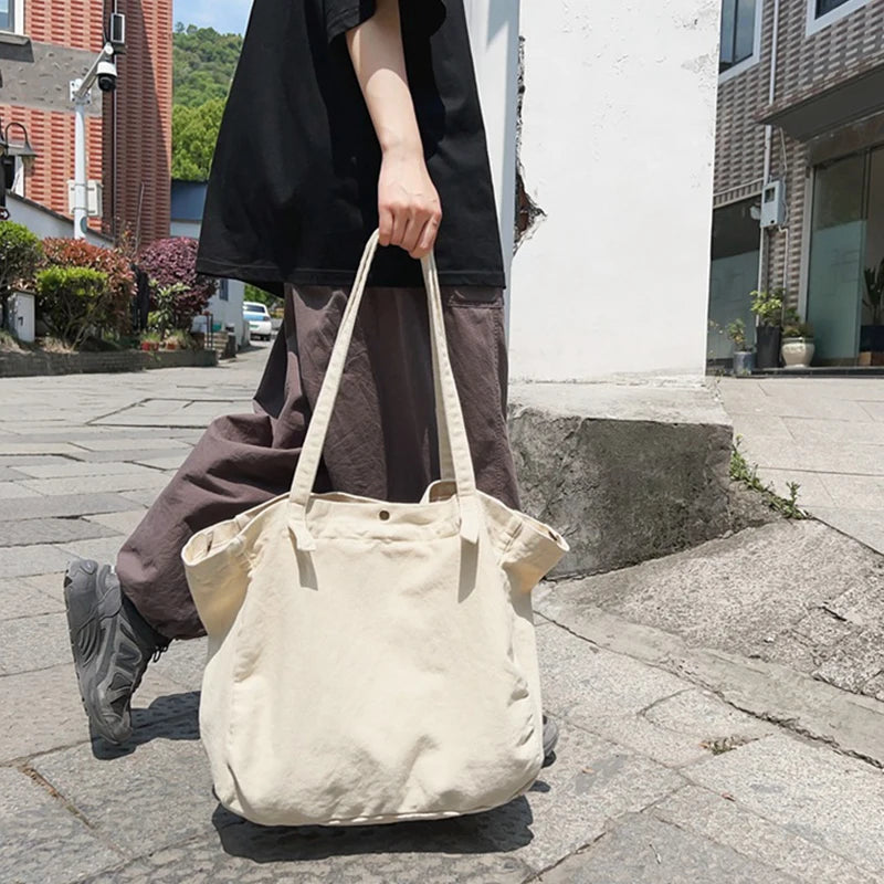 Canvas Tote Bag – Large Crossbody Shoulder Bag for Women Canvas Shoulder Tote Nixie