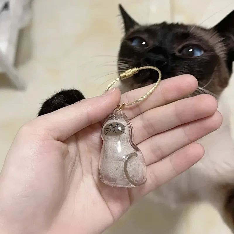 Dog Hair Keepsake Storage Pendant Keychain | Pet Gift