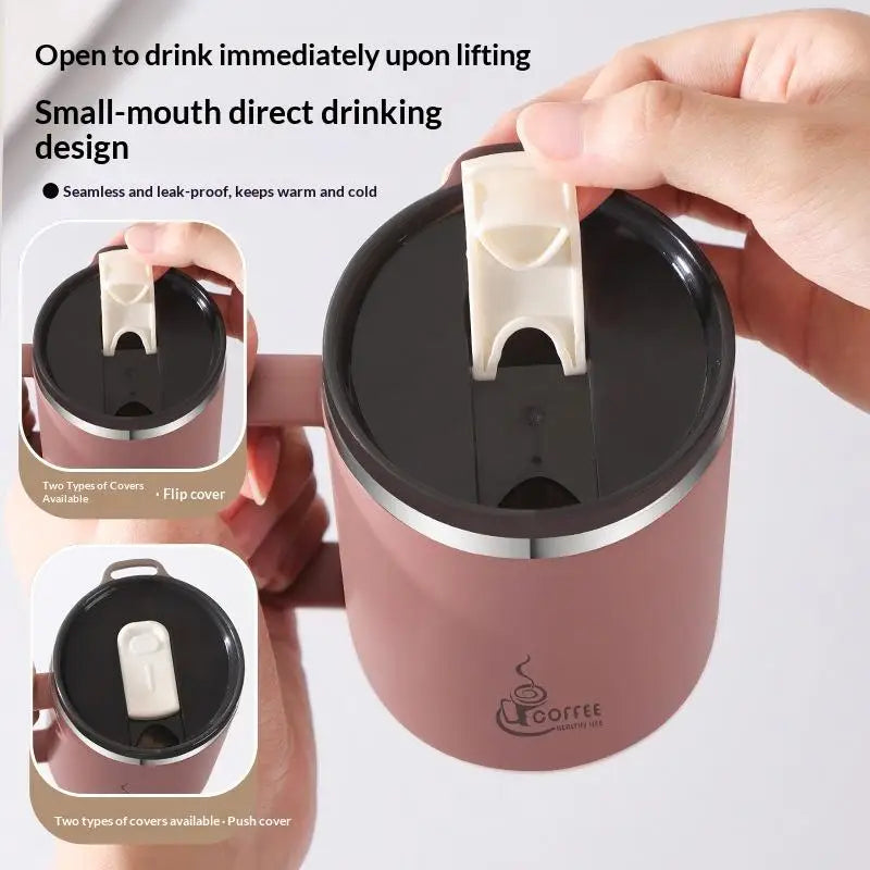 Double Wall Insulated Coffee Mug – 304 Stainless Steel & Handle Insulated Coffee Mug Nixie