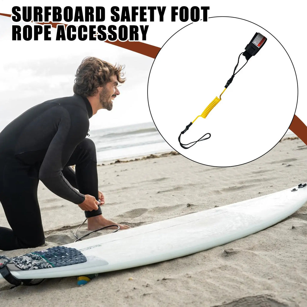 Bodyboard Safety Leash – Coiled TPU Wrist Strap for Surfing Surfboard Leash Nixie