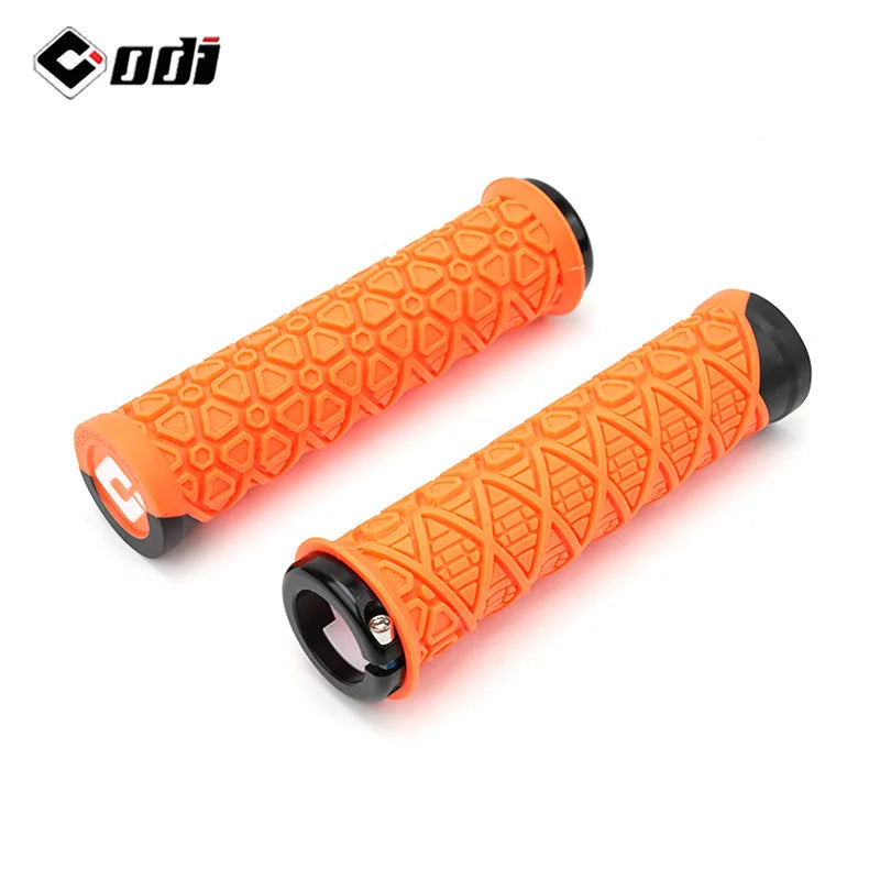 ODI G30 Silicone Lock-On MTB Bike Handlebar Grips | Non-Slip Bike Handlebar Grips Nixie ORANGE