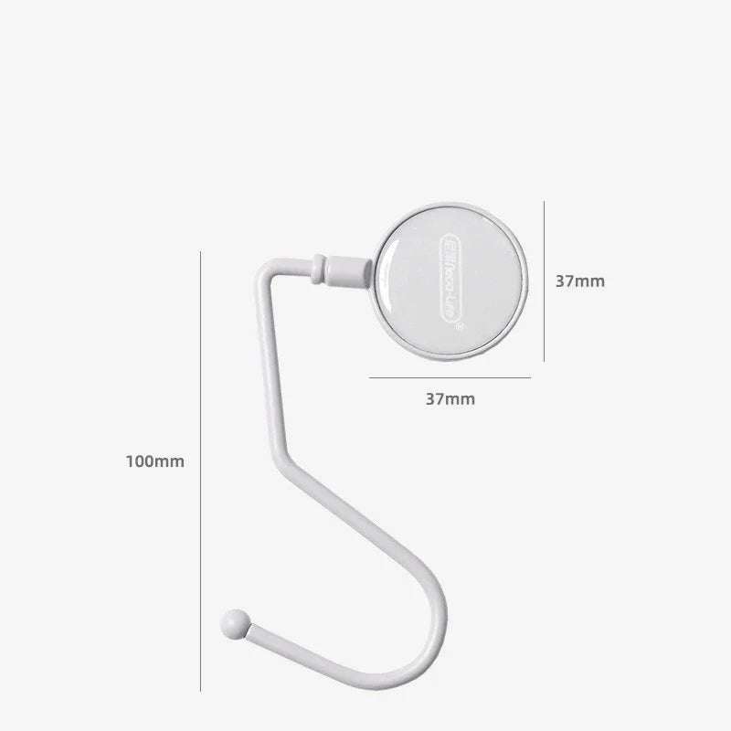 Nixie Desktop Bag Hook – Aluminum Desk Hanger, Non-Slip Desk Bag Hook Nixie GRAY