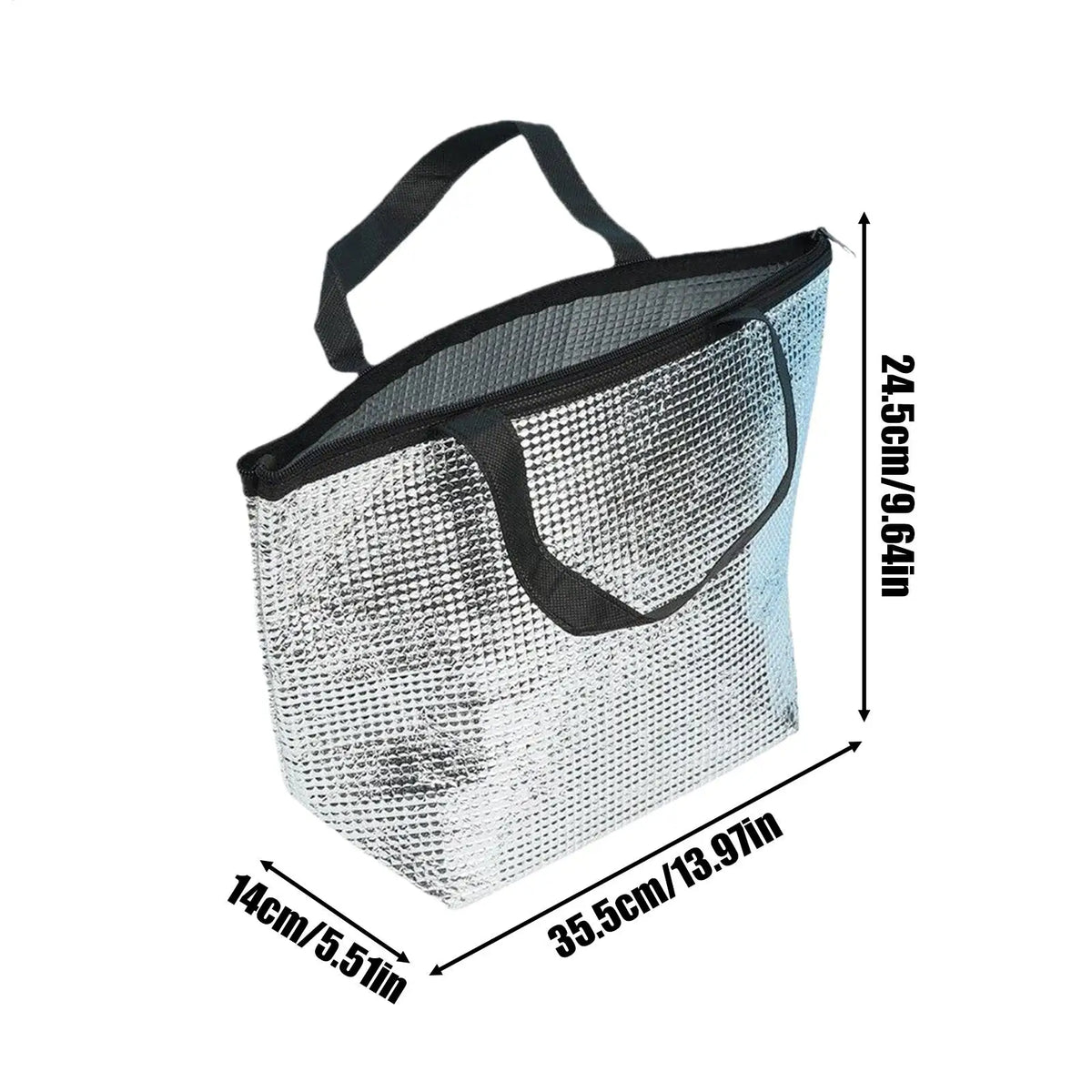 Foldable Aluminum Foil Insulated Cooler Bag | Bento Lunch Bag Insulated Cooler Bag Nixie