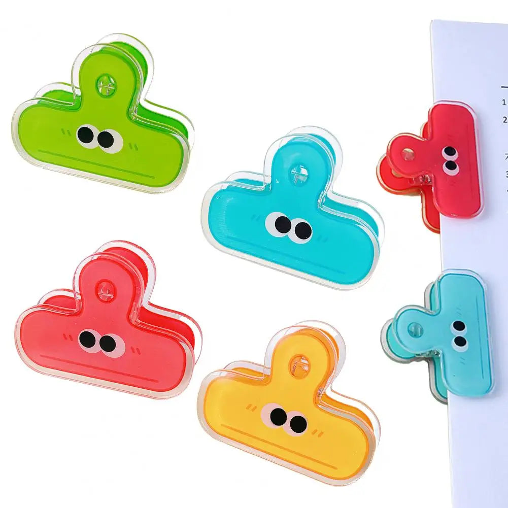 Cute Big-Eye Acrylic Bag Clips – Strong Grip Snack & Paper Clamps Bag Clips Nixie