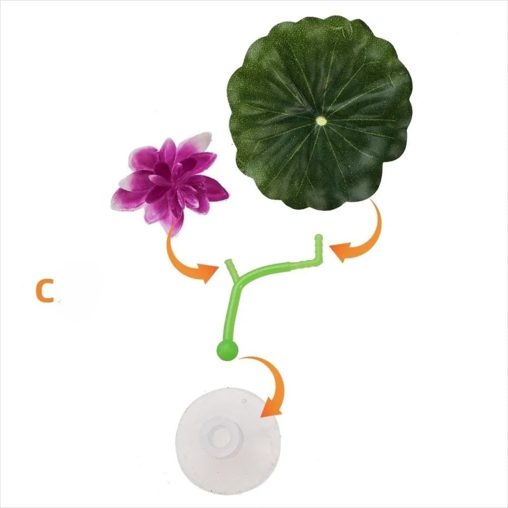 Betta Fish Leaf Hammock Aquarium Suction Cup Rest Perch 1/4 Pcs