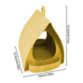 Hut Shape Hanging Outdoor Bird Feeder – Rainproof Design Outdoor Bird Feeder Nixie Yellow