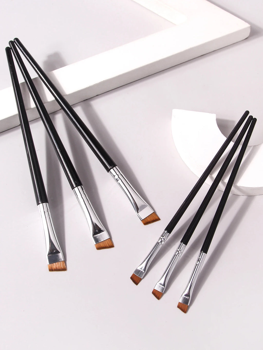 6-Piece Eye Makeup Brush Set – Eyeliner & Eyebrow Brushes Eye Makeup Brushes Nixie