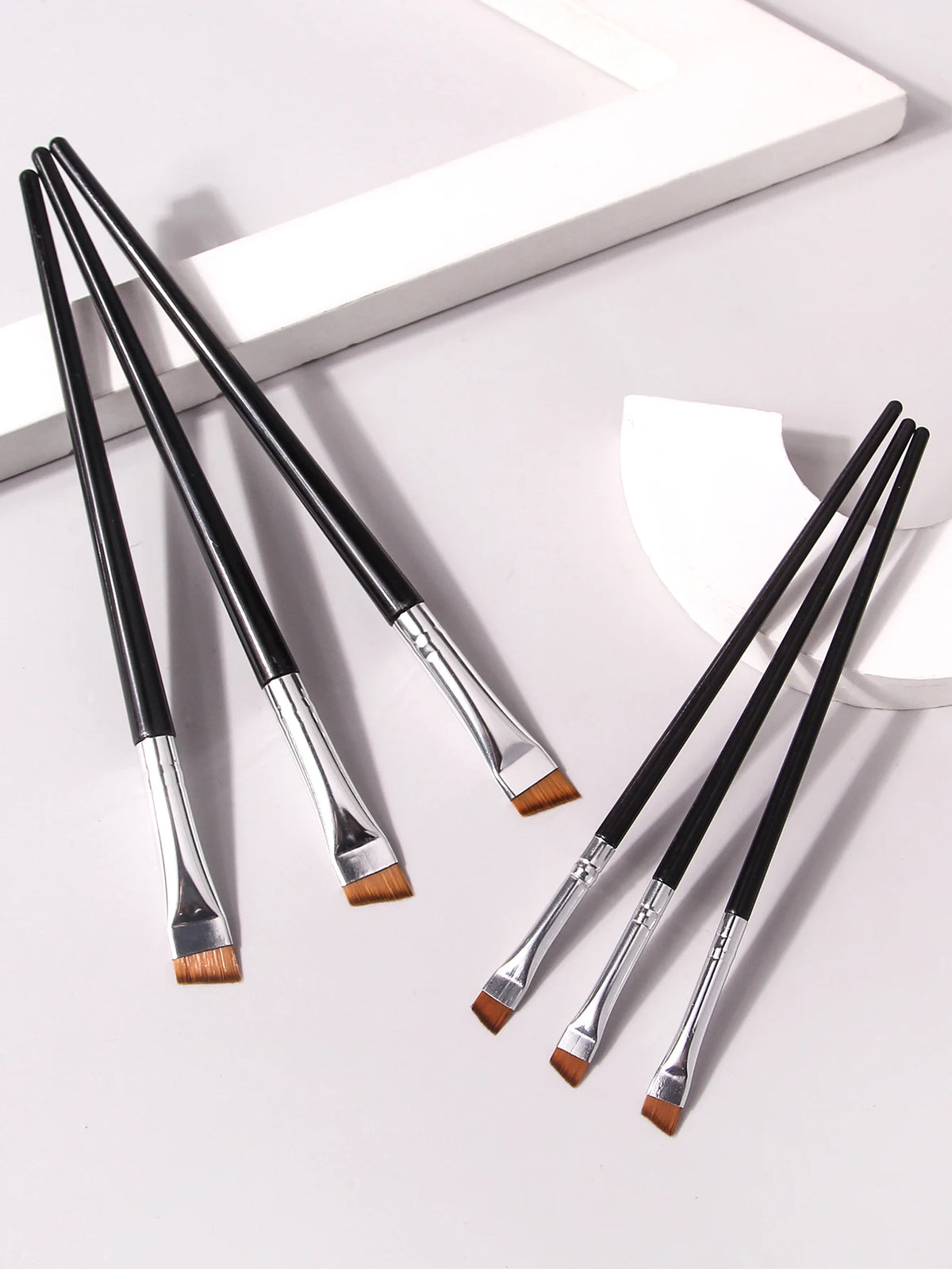 6-Piece Eye Makeup Brush Set – Eyeliner & Eyebrow Brushes Eye Makeup Brushes Nixie