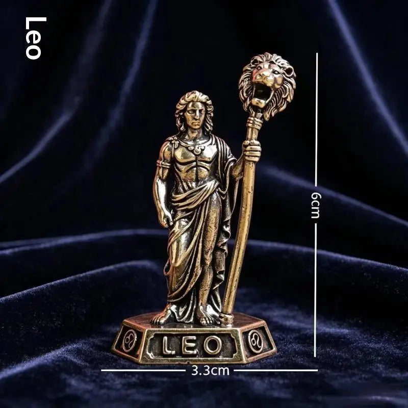 Vintage Metal Zodiac Figurine Sculpture | Home Decor & Gift