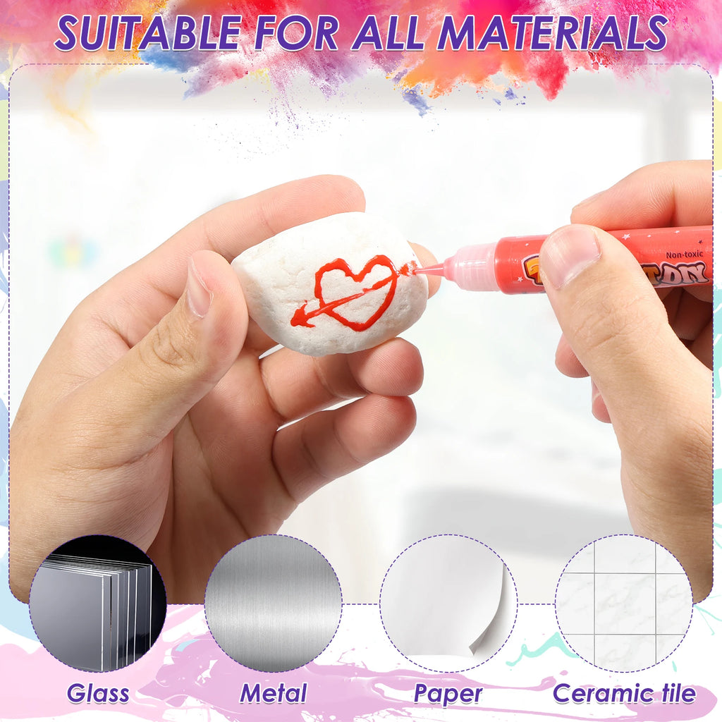 Kids Window Paint Art Kit – DIY Suncatcher Pendants Set Kids DIY Craft Kit Nixie
