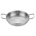Stainless Steel Saucepan Paella Pan Seafood Rice Pot w/ Handle Stainless Steel Saucepan Nixie A 24CM