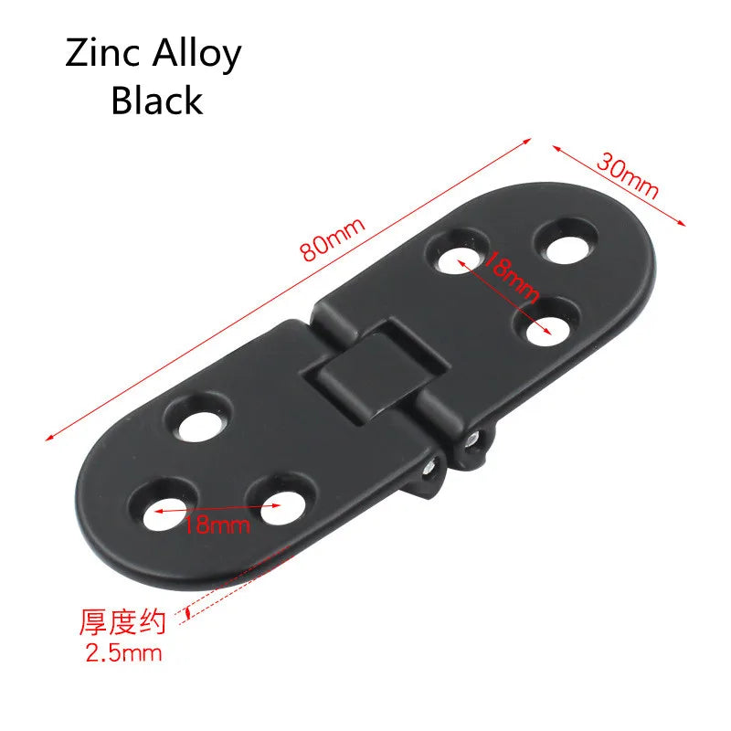 180° Flush Cabinet Hinge – Zinc Alloy Semicircle Door Hardware Cabinet Hinge Nixie black