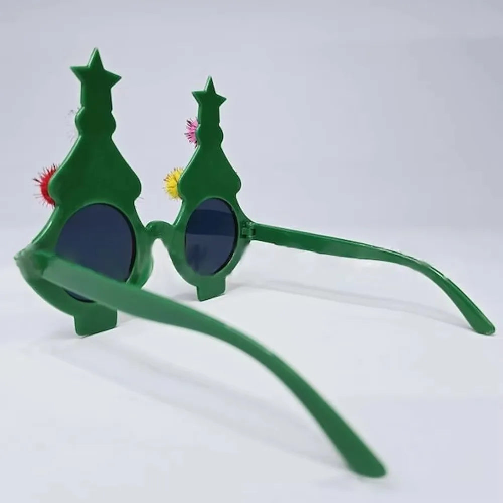Christmas Tree Novelty Glasses – Funny Holiday Party Photo Prop Novelty Party Glasses Nixie