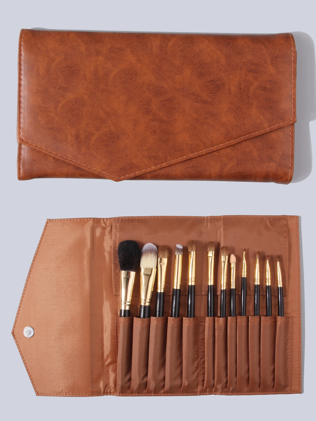 Nixie Folding PU Leather Makeup Brush Storage Bag Makeup Brush Bag Nixie