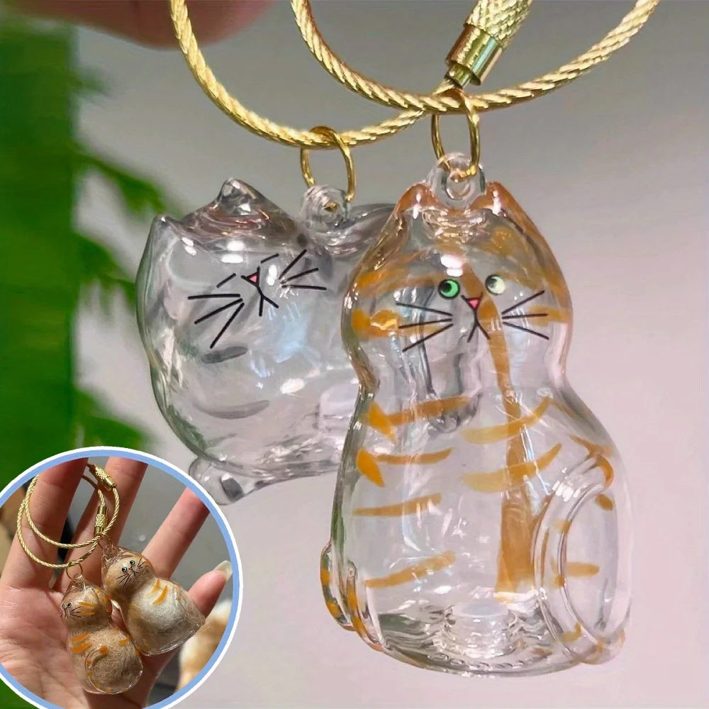 Pet Hair Keepsake Capsule Charm – Portable Keychain Pendant Pet Keepsake Pendant Nixie