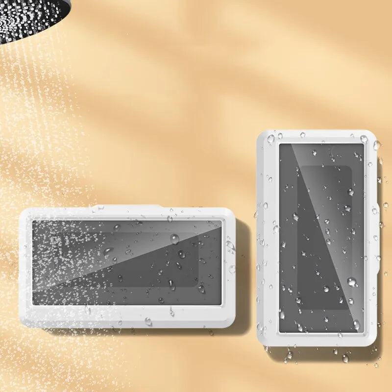 Waterproof Anti-Fog Shower Phone Holder | Wall Mount Case Shower Phone Holder Nixie