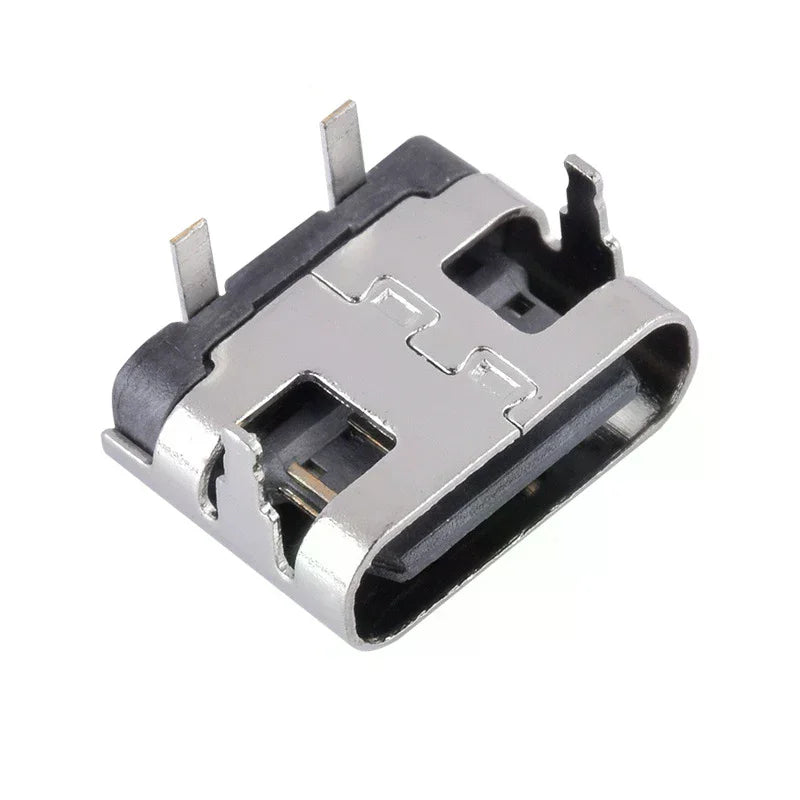10Pcs USB 3.1 Type-C 2-Pin Female Connector Socket Charging Port USB Connector Socket Nixie