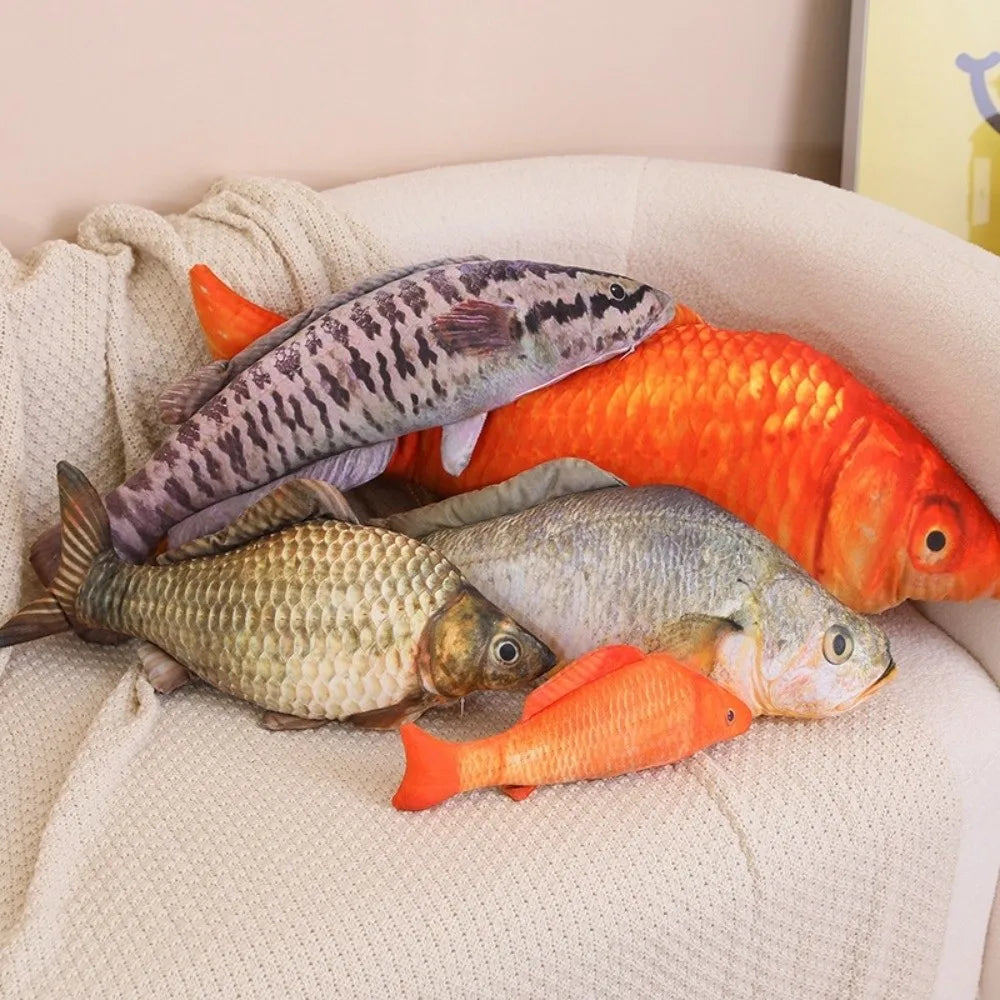3D Realistic Fish Plush Toy – Soft Stuffed Animal Pillow Gift Stuffed Animal Plush Nixie